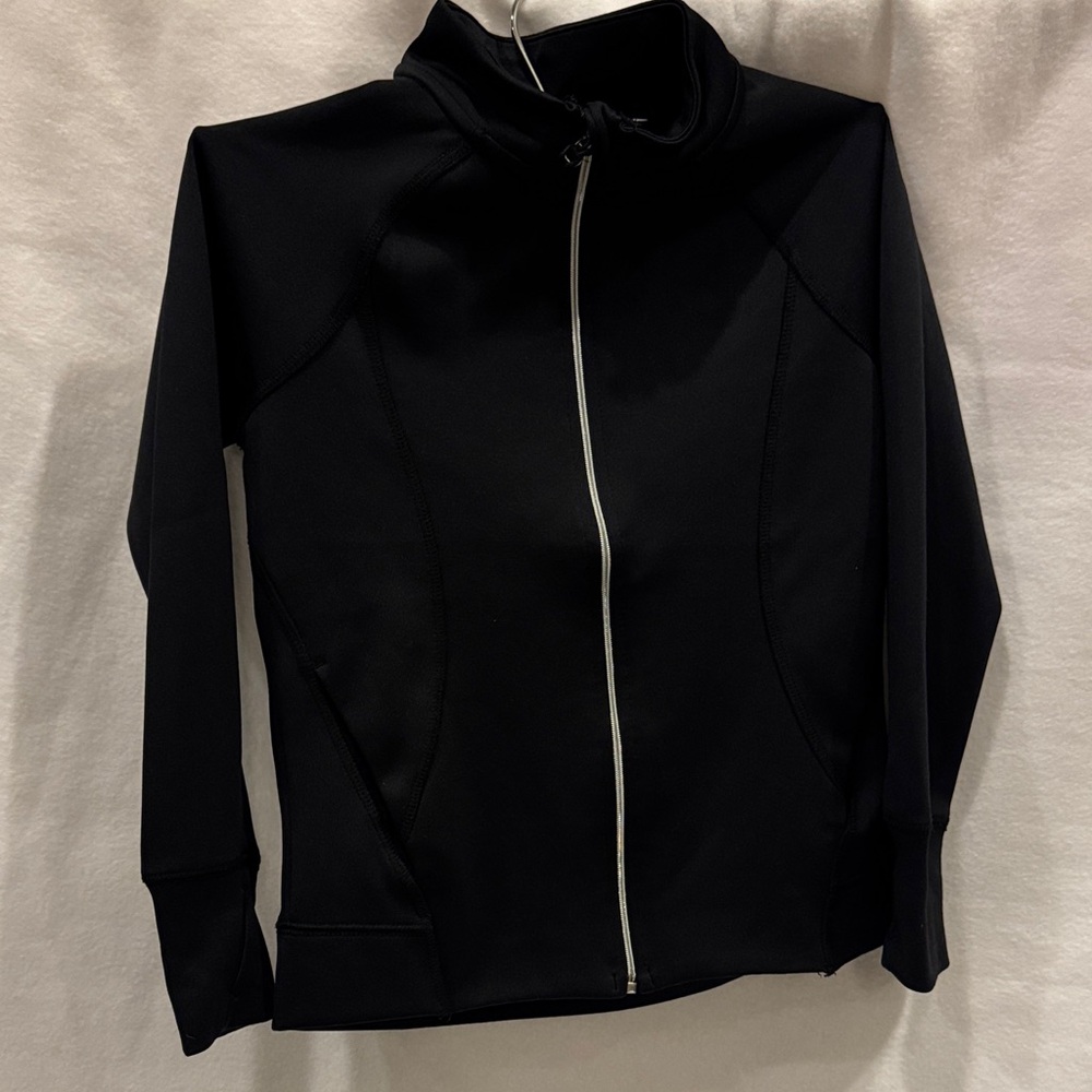 All in Motion Kids Black Zip-Up Warm-up Jacket